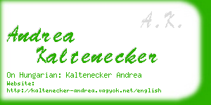 andrea kaltenecker business card